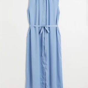 H&M Blue Halter Maxi Sundress